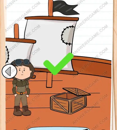 Anak muda! Kembangkan layar kapal. Brain Test 3 Level 68