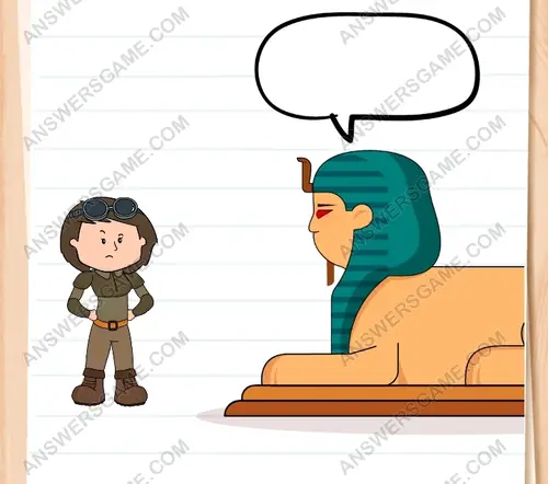 Qui ose pénétrer dans la pyramide du roi Tontonkamon. Brain Test 3 Niveau 43