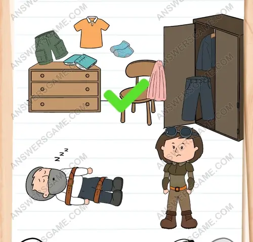 She must find a way to contain her dad during the journey. Brain Test 3 Level 133