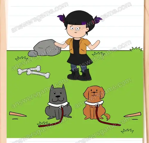 Ich muss diesen Kampf stoppen. Brain Test 4 Level 109