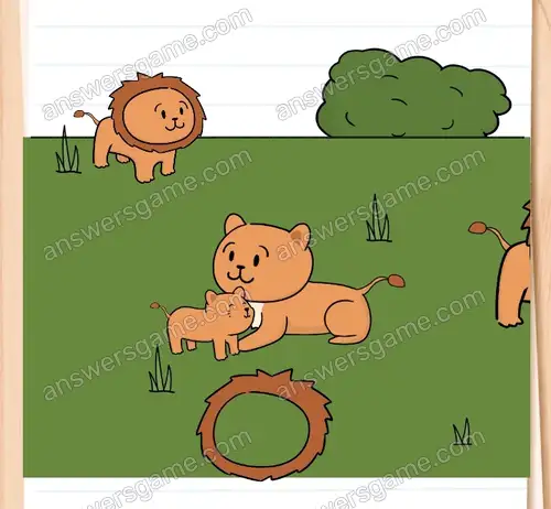 Gdzie jest lwica. Brain Test 4 Poziom 11