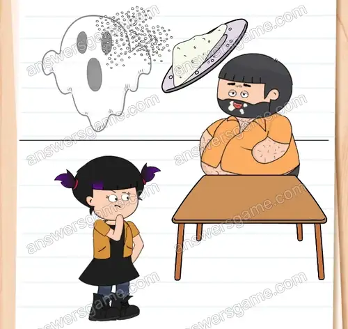 Wydaje mi się, że jest tu duch. Brain Test 4 Poziom 111