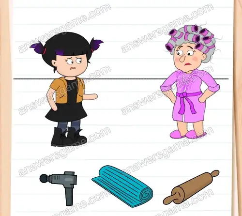 Babcię Anię bardzo bolą plecy. Muszę jej pomóc. Brain Test 4 Poziom 115