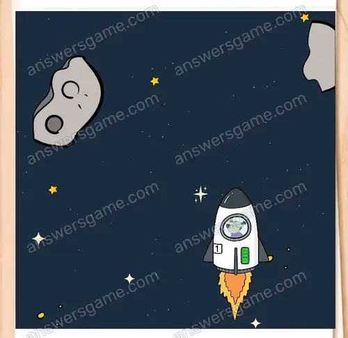 Astropies musi unikać asteroid. Brain Test 4 Poziom 122