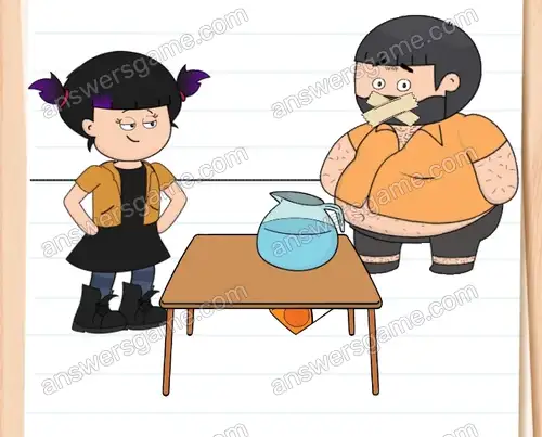 Onkel Bubba trinkt gleich abgelaufenen Saft, halte ihn auf. Brain Test 4 Level 124