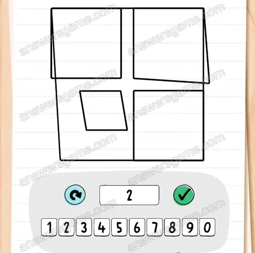 Ile kwadratów jest na obrazku. Brain Test 4 Poziom 134