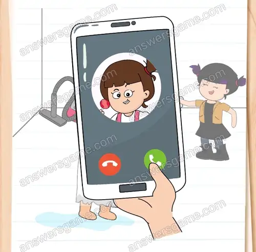 Ha, ha! Tosia znowu próbuje mnie przestraszyć – zdemaskuj ją. Brain Test 4 Poziom 136