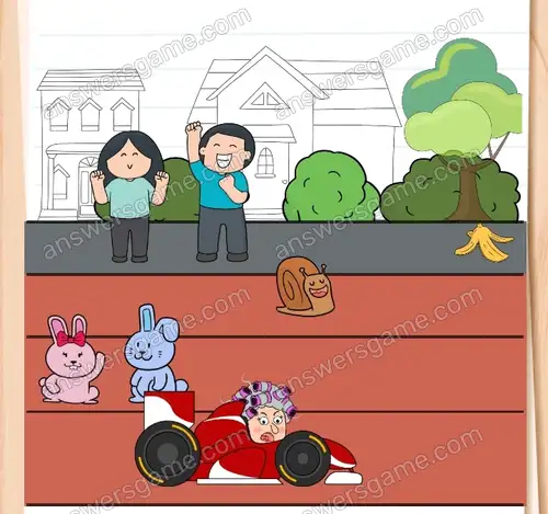 Ślimak powinien wygrać wyścig. Brain Test 4 Poziom 146