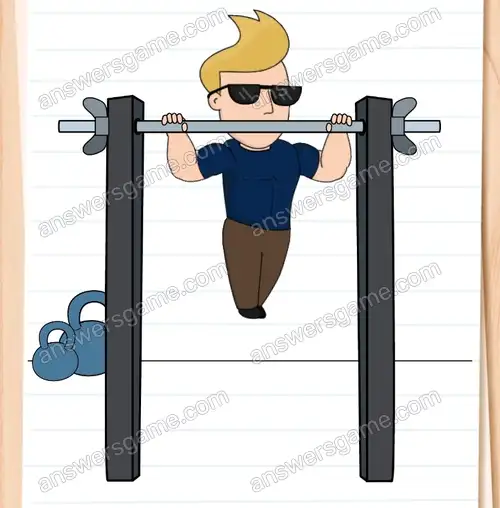 Fitbert muss einige Klimmzüge machen. Brain Test 4 Level 152