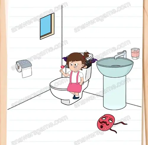 Muszę jakoś przestraszyć siostrzyczkę. Brain Test 4 Poziom 155