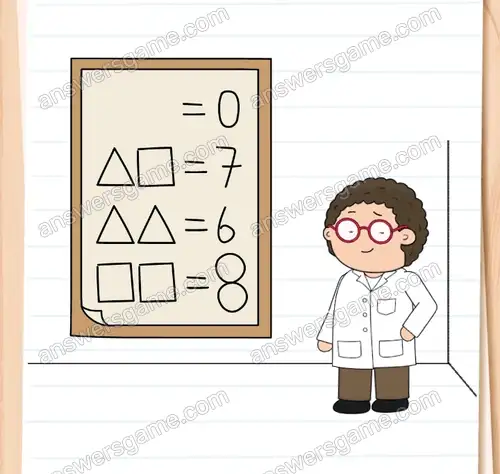 Doktor Zmartwiak nie potrafi rozwiązać zadania. Brain Test 4 Poziom 157