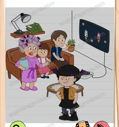 Dobrałam się do ciastek i mam przez to kłopoty. Proszę, pomóż mi. Brain Test 4 Poziom 159