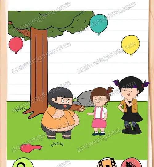 Tosia spada z drzewa, uratuj ją. Brain Test 4 Poziom 161