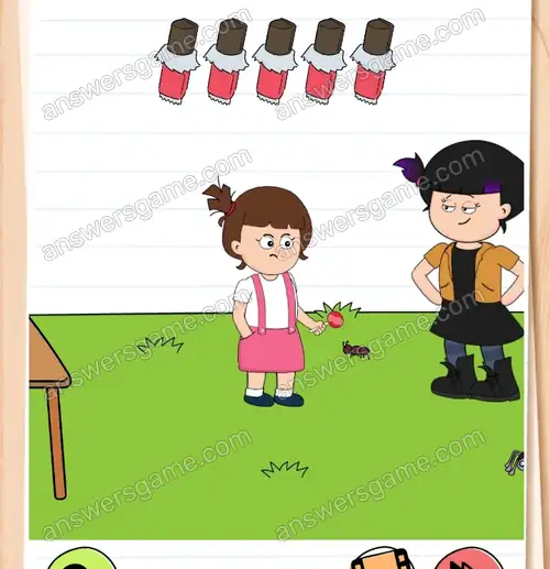 Týna schovala moje tyčinky! Musím najít všech pět. Brain Test 4 Úroveň 167