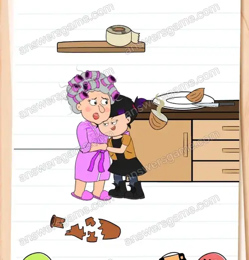 Hilf mir, Omas Zorn zu entgehen. Brain Test 4 Level 178