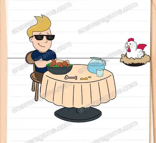 Osiłek chce, żeby w jego sałatce znalazły się proteiny. Brain Test 4 Poziom 184