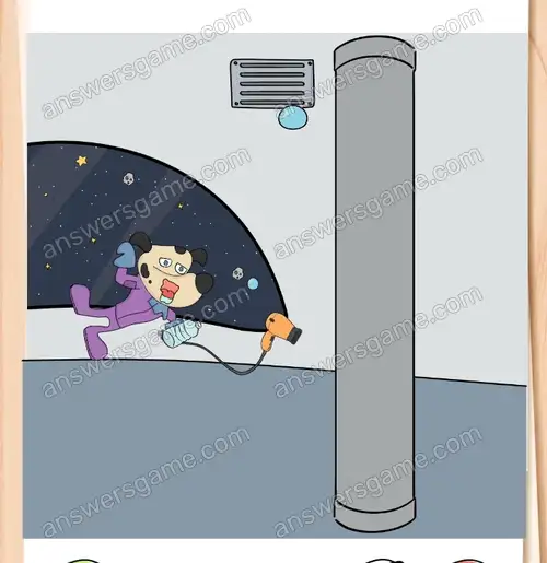 Astropies jest spragniony, pomóż mu się napić. Brain Test 4 Poziom 194