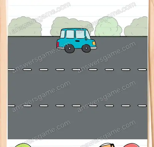 Klepni na modrých aut jedoucích doprava. Brain Test 4 Úroveň 199