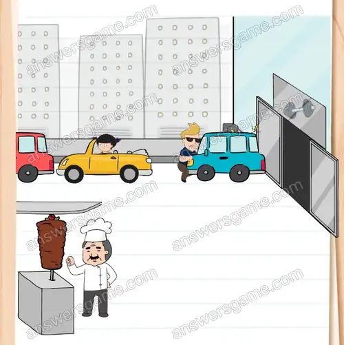 Doh! Ich kann aus diesem engen Parkplatz nicht raus. Brain Test 4 Level 204