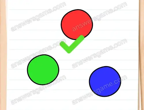 Dotknij czerwonego kółka. Brain Test 4 Poziom 238