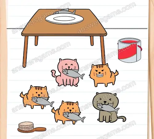 Który kot różni się od pozostałych. Brain Test 4 Poziom 243