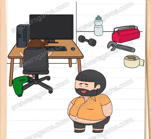 Wujek Bolek musi znaleźć coś, co zajmie uwagę Tosi. Brain Test 4 Poziom 245