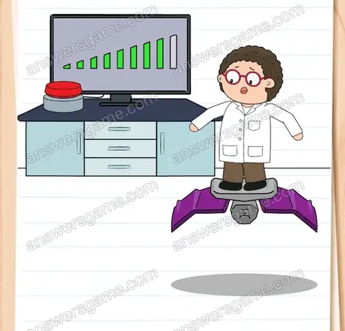 Doktor Zmartwiak musi przetestować nowy pojazd latający. Brain Test 4 Poziom 254