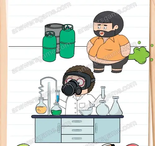 Dr. Kummer braucht Gas für seine neue Rezeptur. Brain Test 4 Level 26