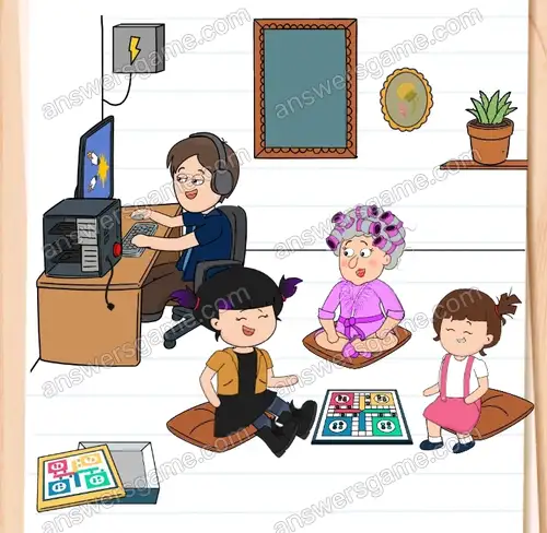 Potrzebujemy trzeciego gracza do planszówki. Brain Test 4 Poziom 269