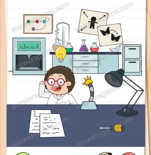 Pomóż Zmartwiakowi dokonać przełomowego odkrycia. Brain Test 4 Poziom 274