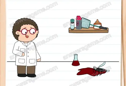 Doktor Lek potřebuje z toho komára vzorky krve. Brain Test 4 Úroveň 28