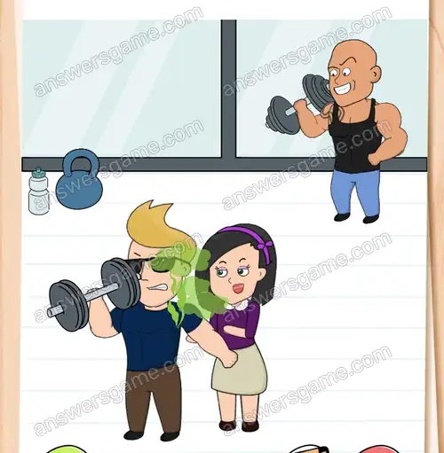 Fitbert ist müde von Jujus ständigem Plaudern. Brain Test 4 Level 287