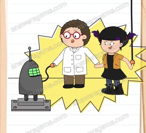 Dr. Kummers neuer Roboter braucht Strom. Brain Test 4 Level 29