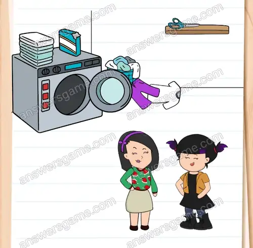 Oh nein! Ich habe Juju einen zu großen Pullover gekauft. Brain Test 4 Level 291