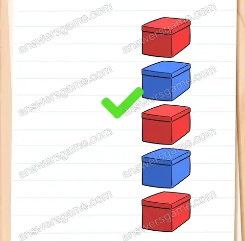Ustaw pudełka w jednej linii. Brain Test 4 Poziom 294