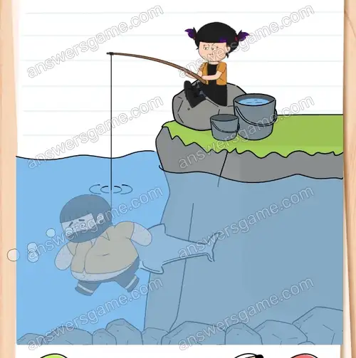 Chcę złowić wielką rybę. Brain Test 4 Poziom 295