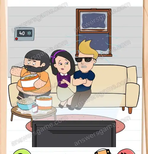 Juju hat einen romantischen Filmabend erwartet. Hilf ihr. Brain Test 4 Level 299