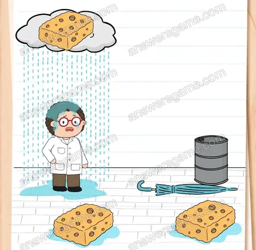 Schütze Doktor Kummer vor dem Regen. Brain Test 4 Level 305