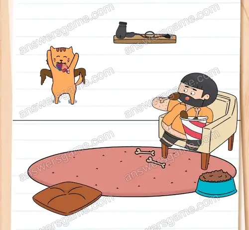 Mój kot chce złapać motyla. Brain Test 4 Poziom 307