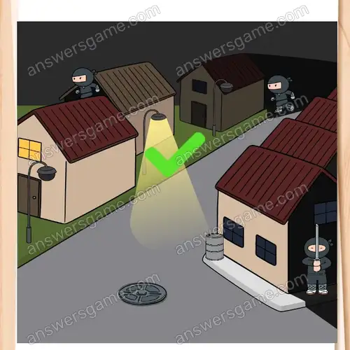 Znajdź 3 ukrytych ninja. Brain Test 4 Poziom 308