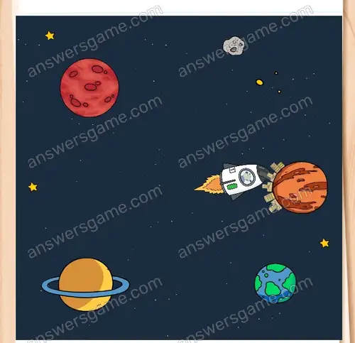 Hundronaut muss einen belebten Planeten finden. Brain Test 4 Level 311