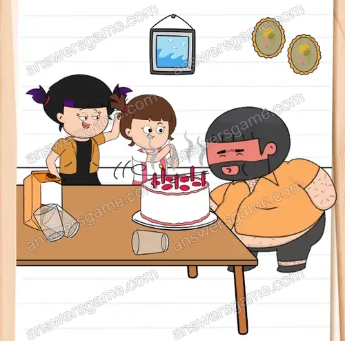 Wujek Bolek musi zdmuchnąć świeczki. Brain Test 4 Poziom 315