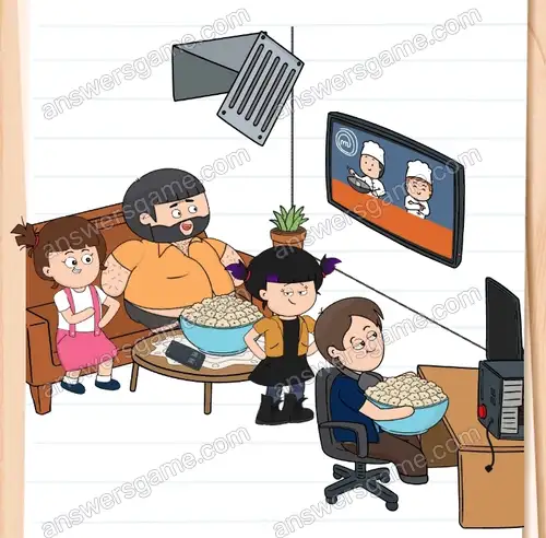 Musimy razem obejrzeć program w telewizji. Brain Test 4 Poziom 327