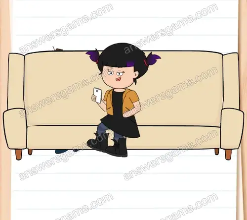 Siostrzyczka zagląda mi w ekran, zrób coś. Brain Test 4 Poziom 33