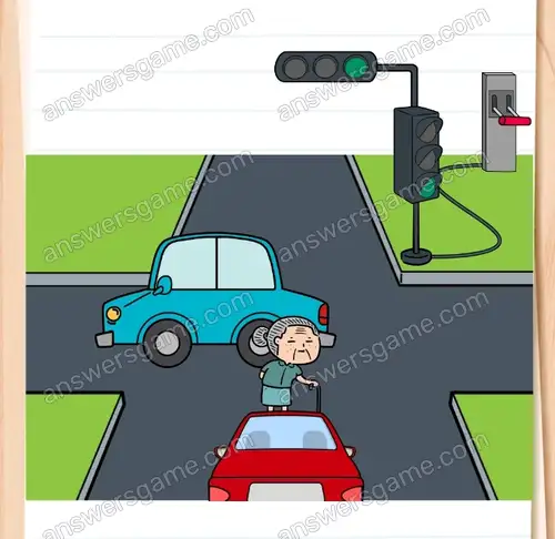 Löse dieses Verkehrsproblem. Brain Test 4 Level 335