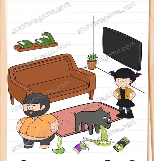 Wo ist die Fernbedienung. Brain Test 4 Level 348