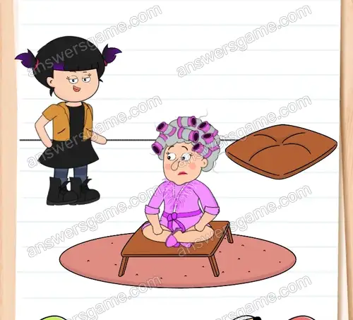 Oh nein! Oma Amy ist eingeschlafen und wird gleich umfallen. Brain Test 4 Level 142