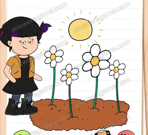 Dotknij największego kwiatka. Brain Test 4 Poziom 4