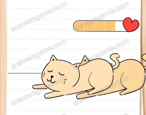 Muszę pogłaskać tego ślicznego kota. Brain Test 4 Poziom 45