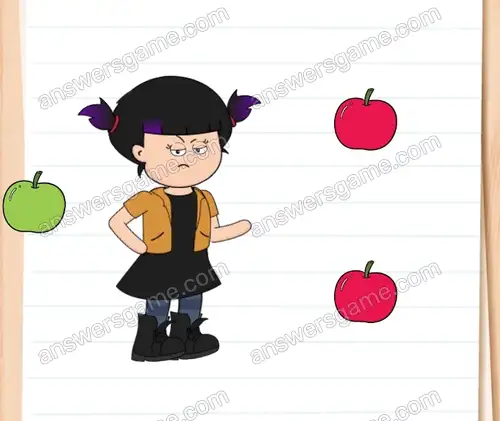 Chcę zielone jabłko, i to już. Brain Test 4 Poziom 53